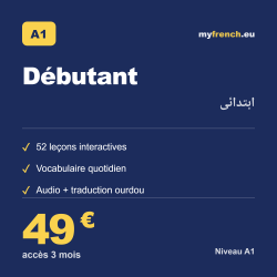 Cours de français A1 Débutant · 149 € · myfrench.eu