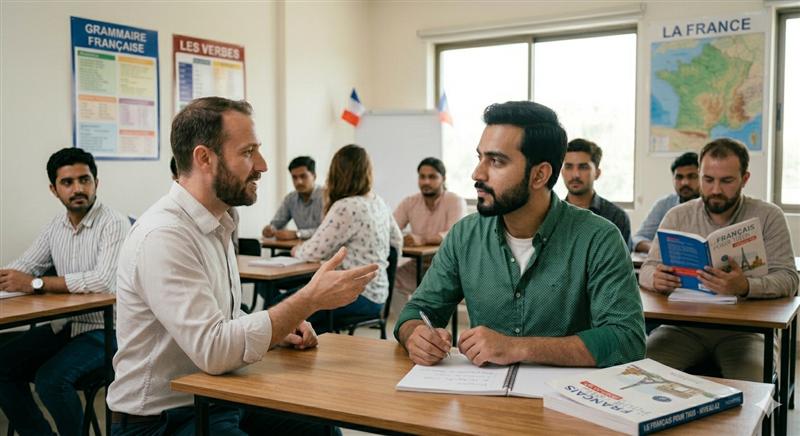 Cours de français en classe