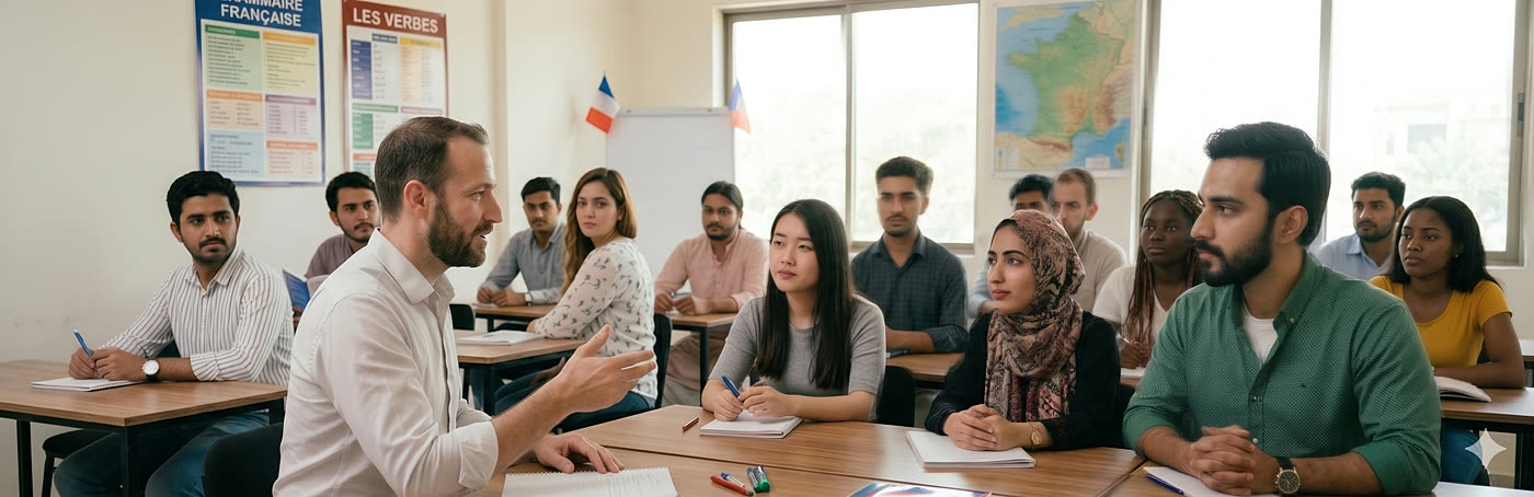 Cours de français en classe